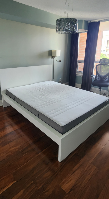 IKEA Queen
Bed white + Mattress  - photo 3