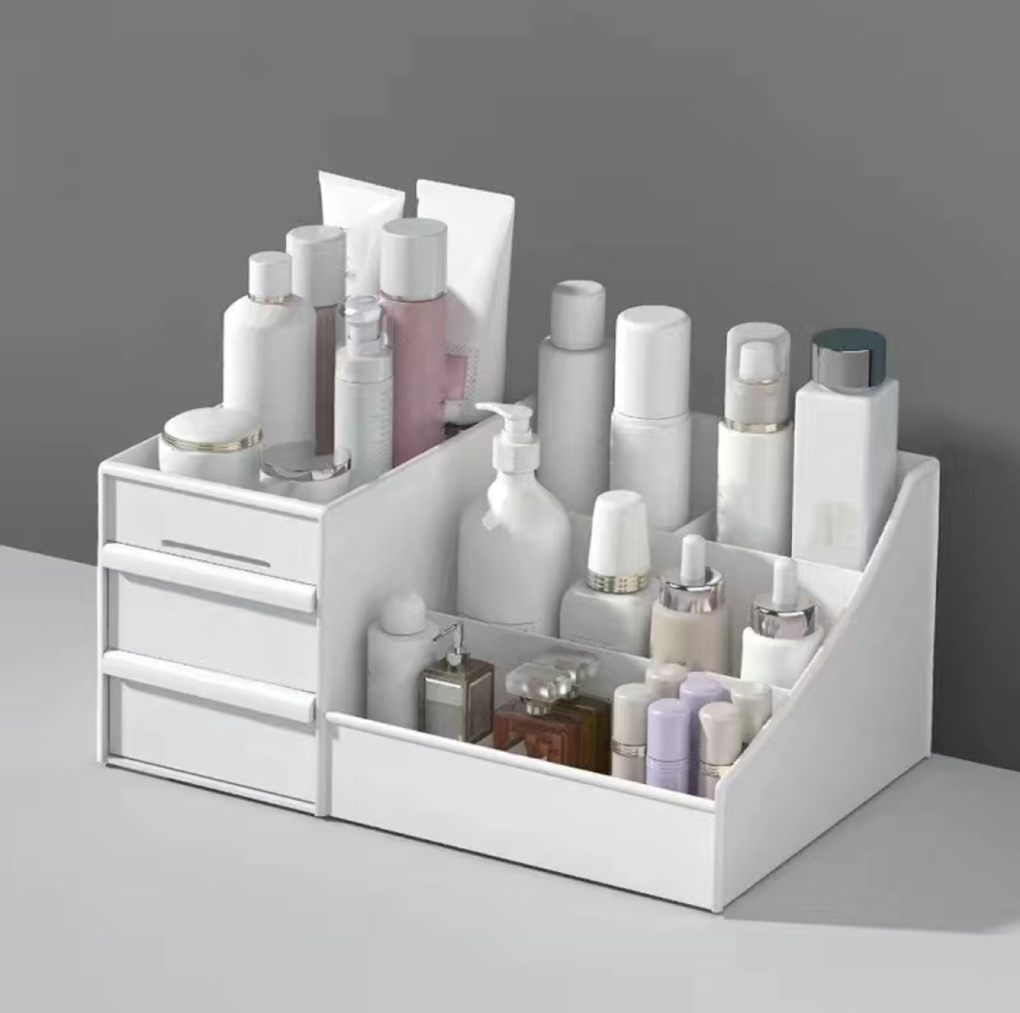 Cosmetic/Desk Organizer - White (Stationeries, Skincare, Makeup)