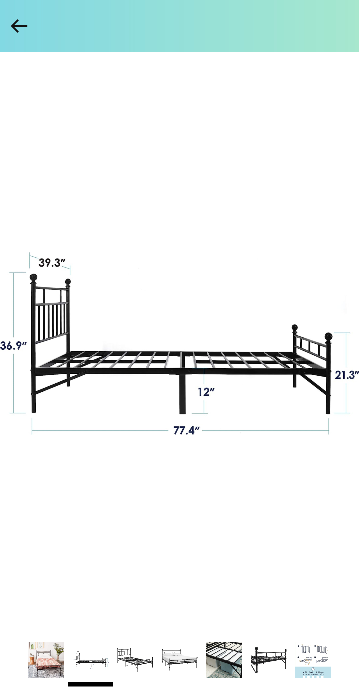 twin size bed frame - photo 2