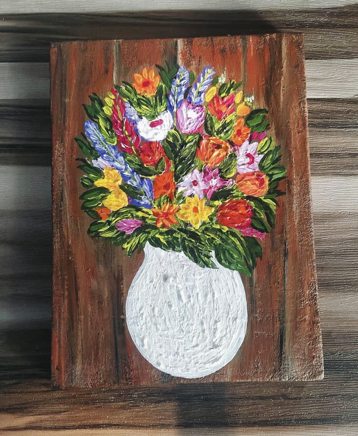 Acrylic painting #freecycle - photo 4