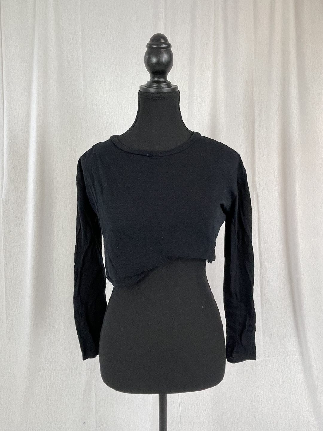 Topshop black crop top - photo 2