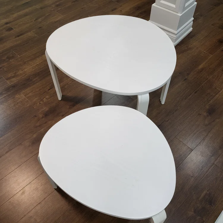 Ikea Svalsta Nesting/Side Tables - Set of 2 (White) | Karrot Ikea Svalsta Nesting/Side Tables - Set of 2 (White) | Karrot