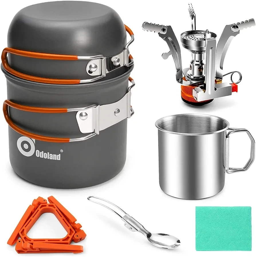 Portable camping stove and cookware kit (BRAND NEW) thumbnail