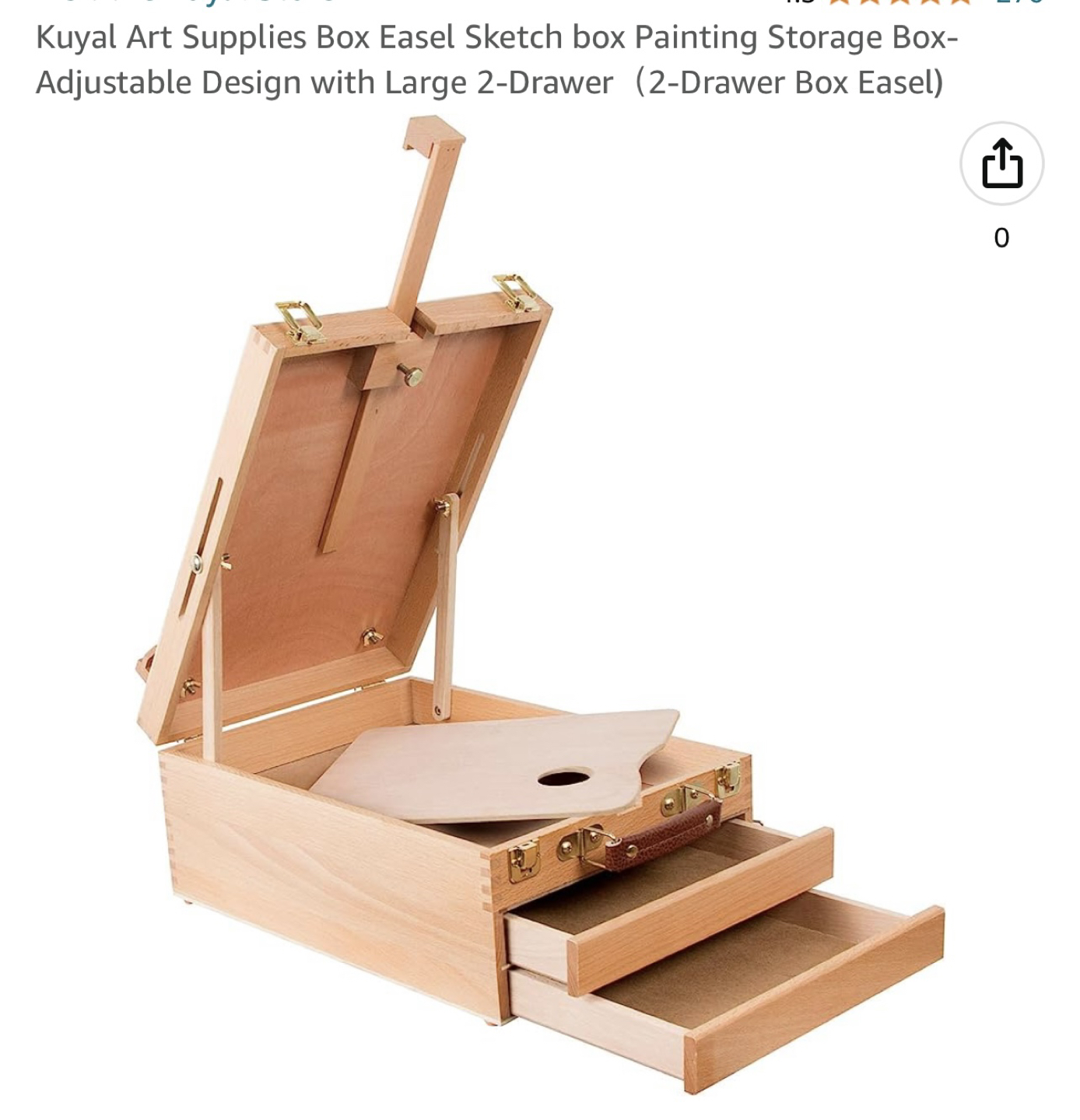 Artist storage and painting easel image indicator(3)