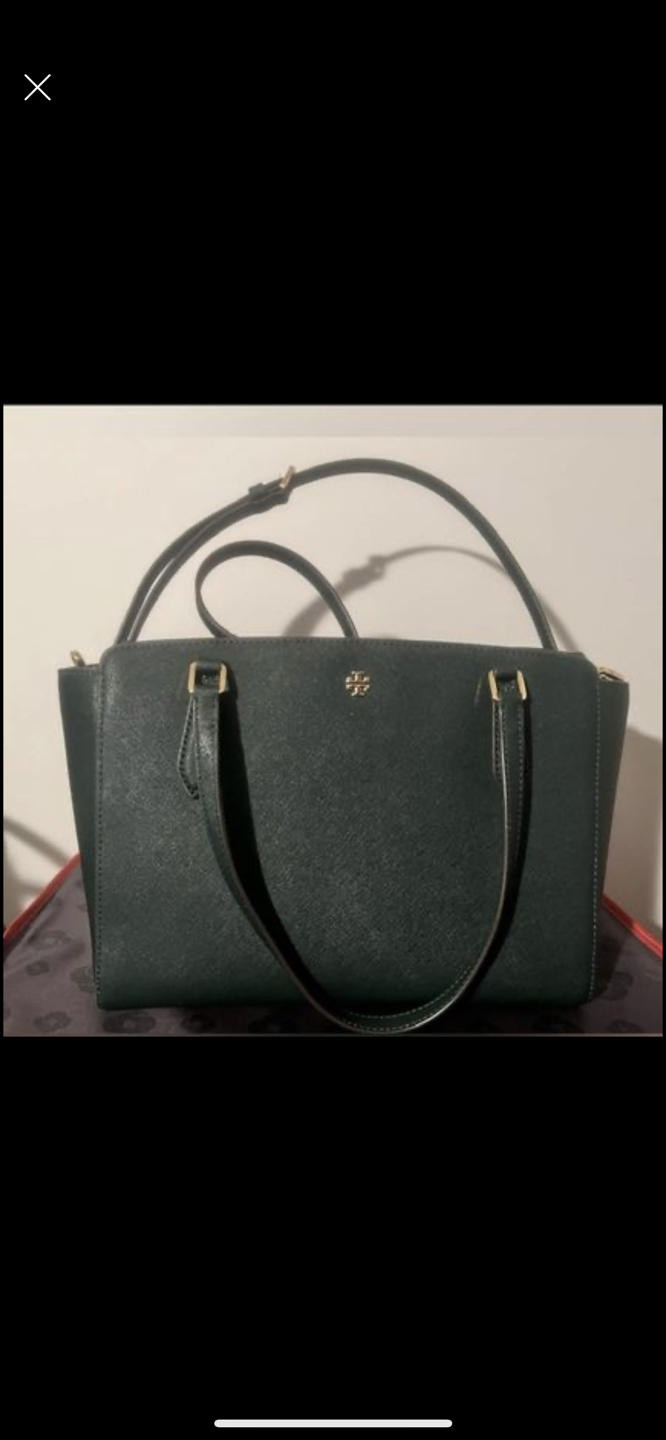 Tory Burch Emerson Small Top Zip Tote Crossbody Bag