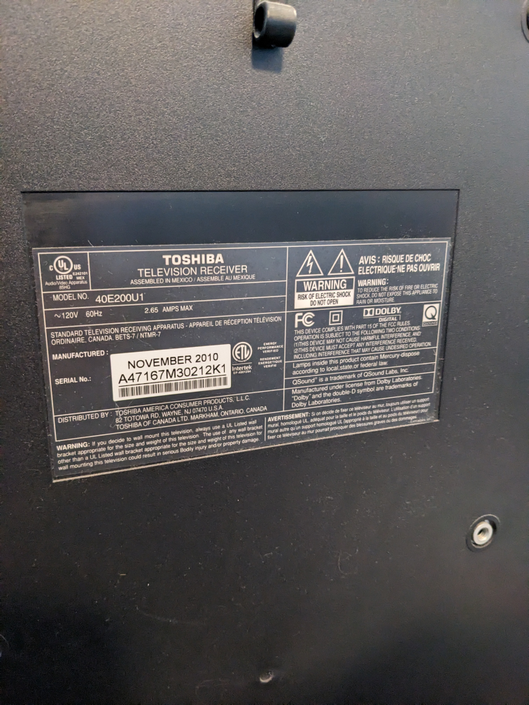 Flat screen TV 40 inches image indicator(4)