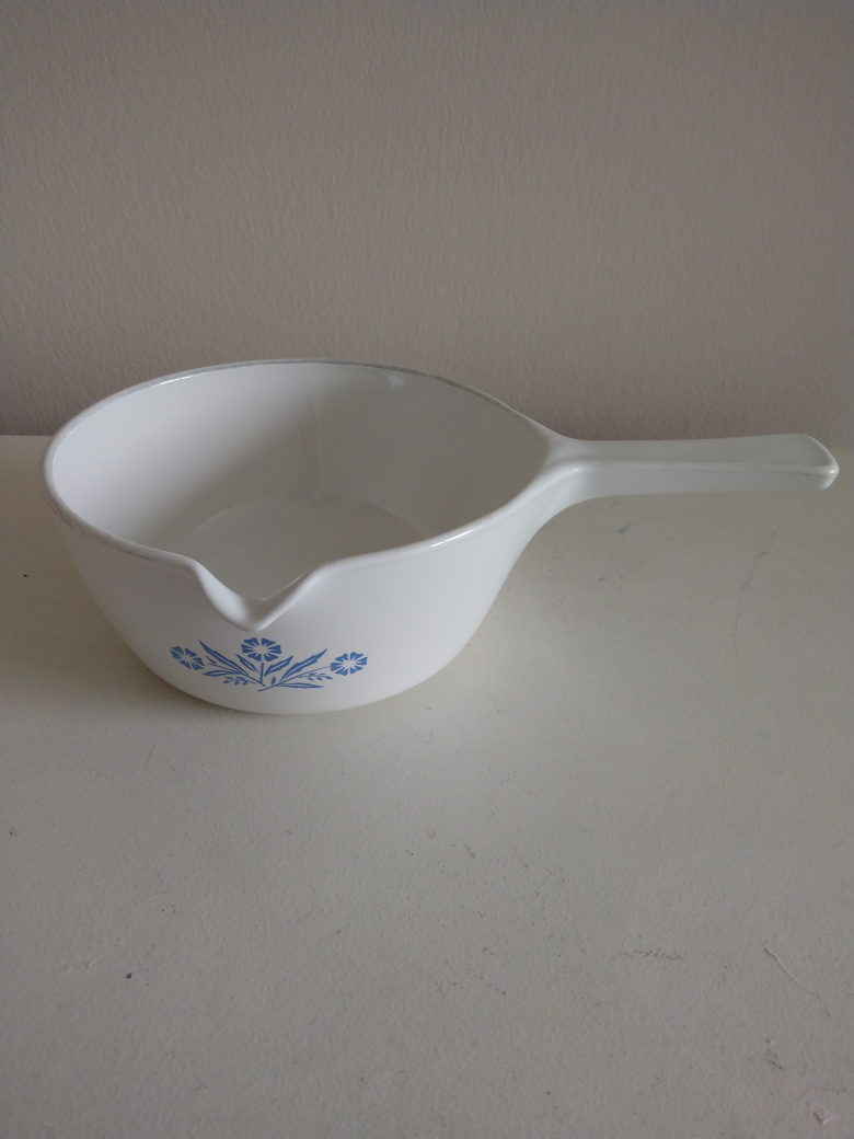 Corningware Cornflower pan. thumbnail