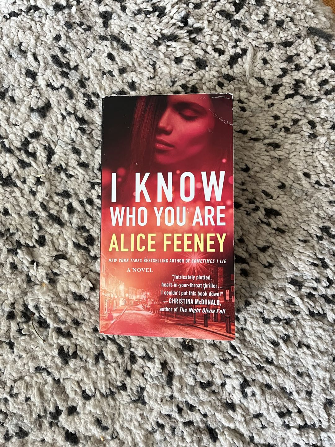 I know who you are by Alice feeney 💰thriller book thumbnail