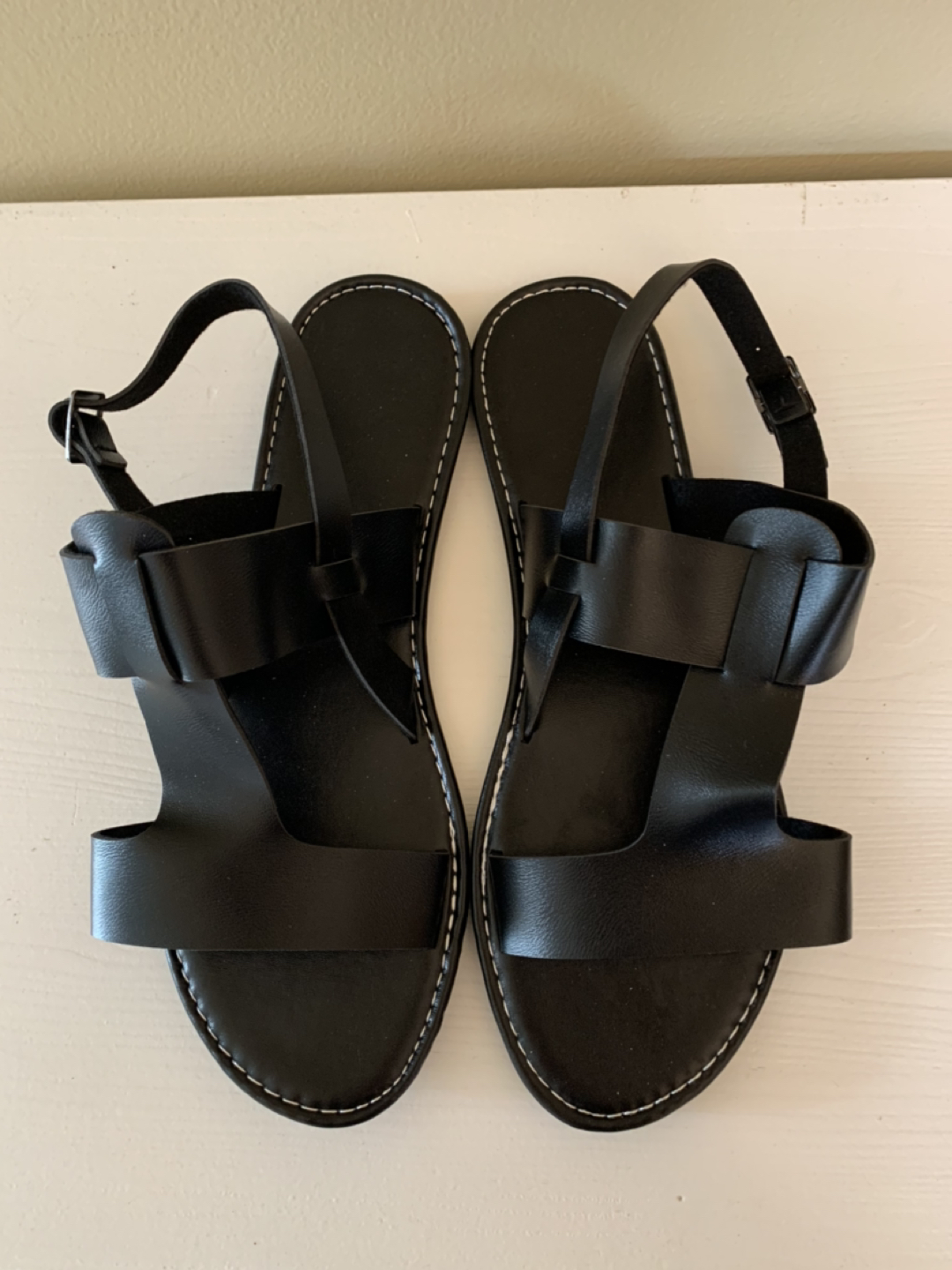 BLACK SANDALS size 10 thumbnail