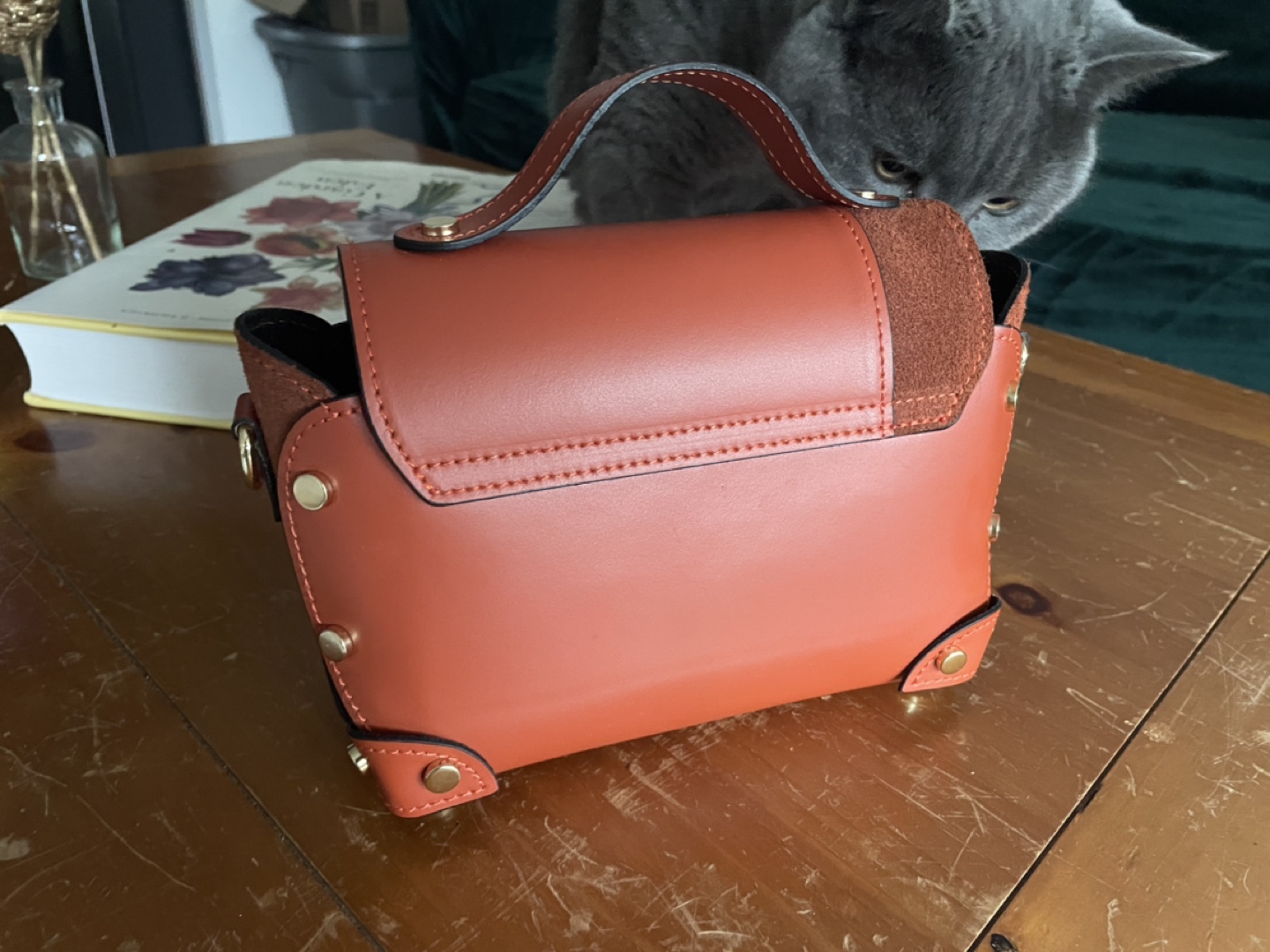 Leather handbag - photo 3