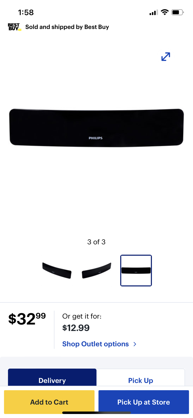 Philips HD Contour Series Indoor TV Antenna image indicator(3)