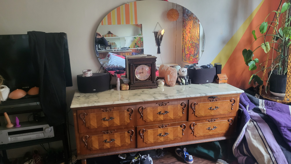 Vintage Gothic Bedet and dresser thumbnail