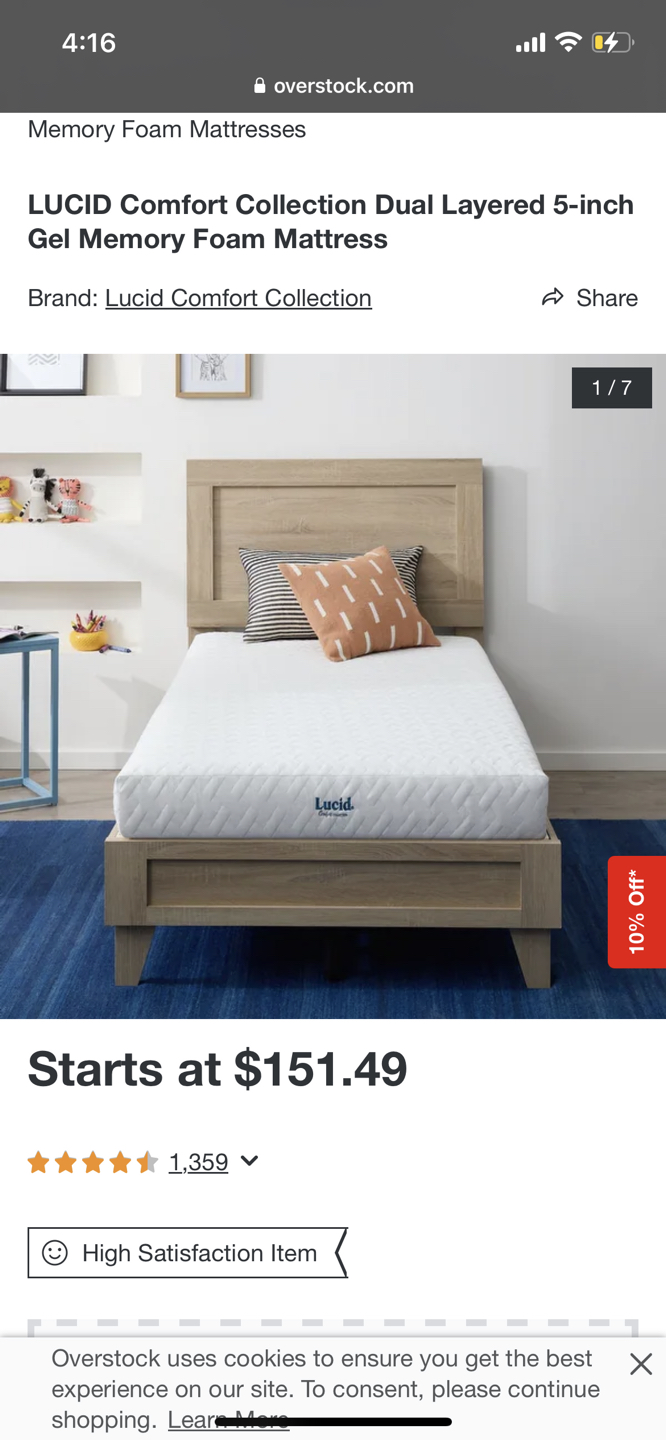 5inch twin mattress