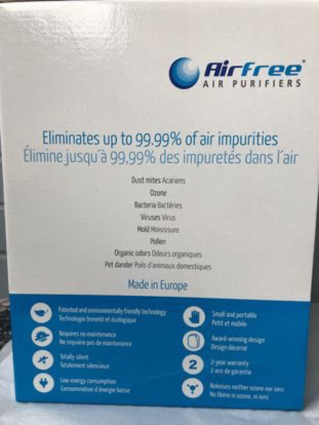 AIR FREE Filterless Air Purifier image indicator(6)