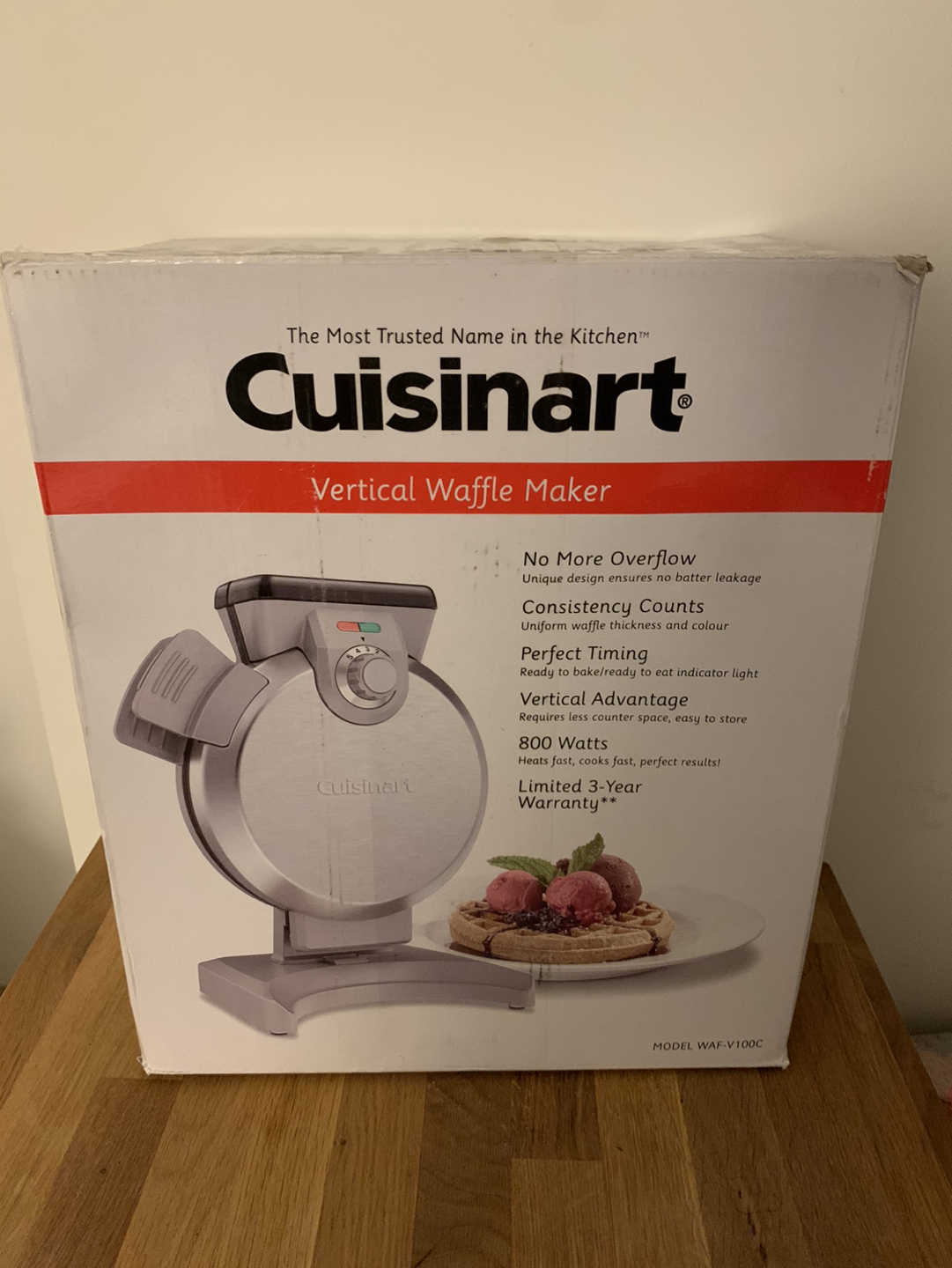 Cuisinart waffle maker thumbnail