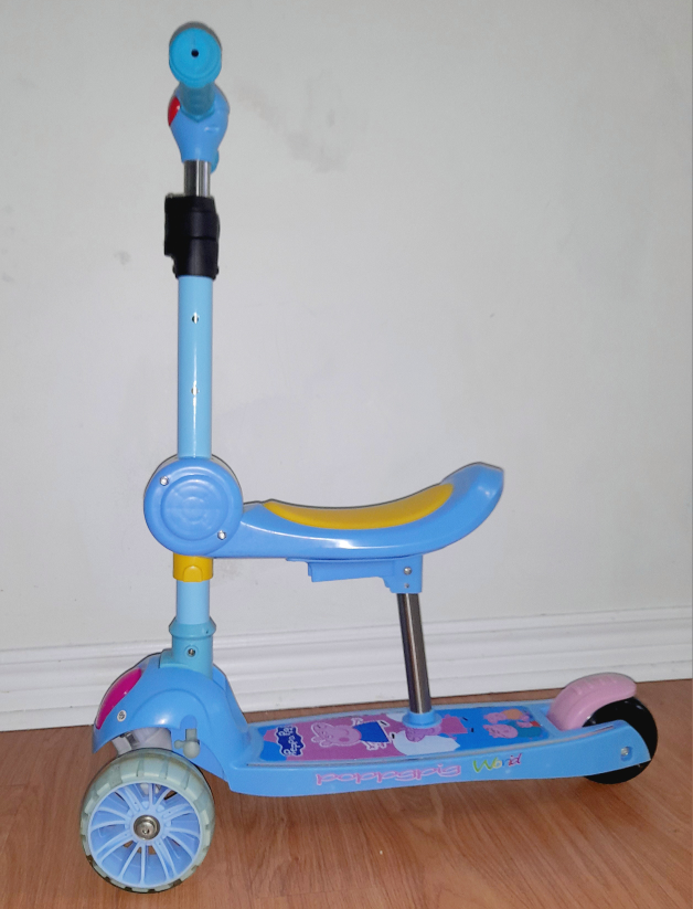 2-in-1 Kids Tilt and Turn Kick Scooter with Foldable Seat - photo 2