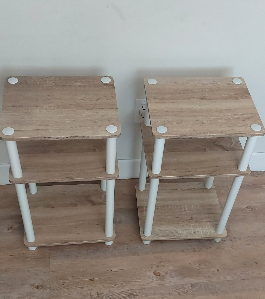 3-Tier Turn-N-Tube End Table / Side Table  / Bedside Table