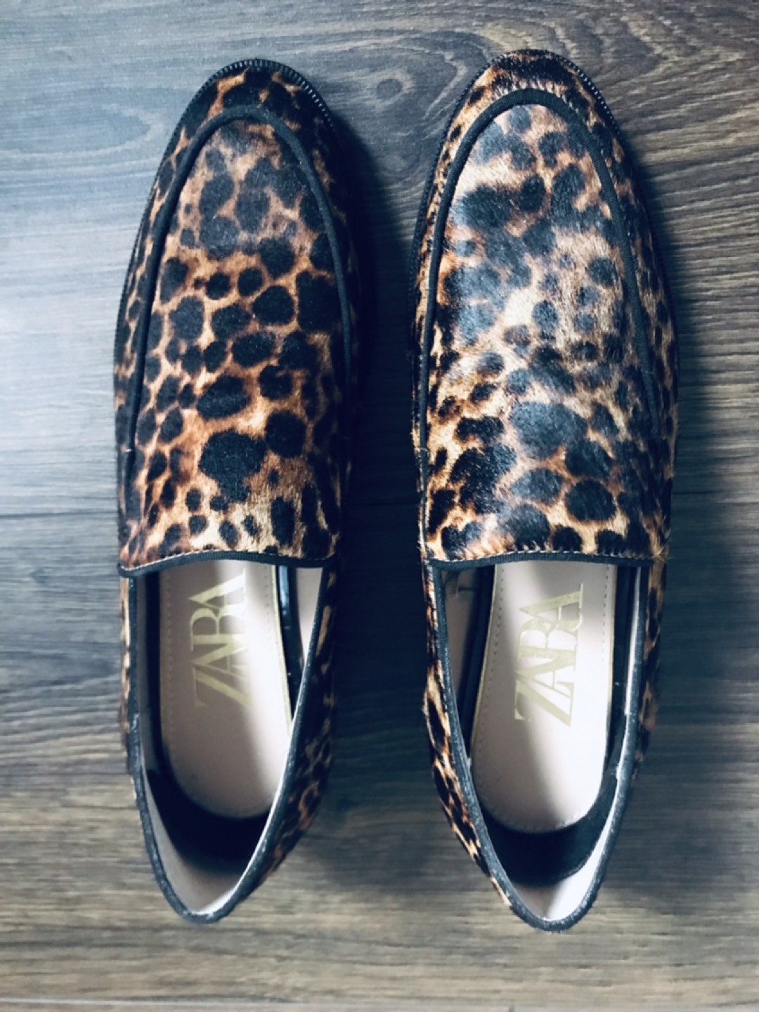 Calf hair cheetah print loafers 6 image indicator(2)