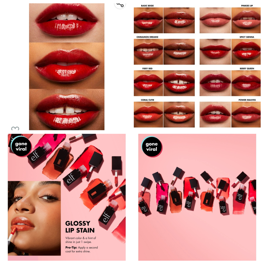 Brand New e.l.f. Glossy Lip Stain Fiery Red 0.1 fl oz (3 mL) image indicator(8)