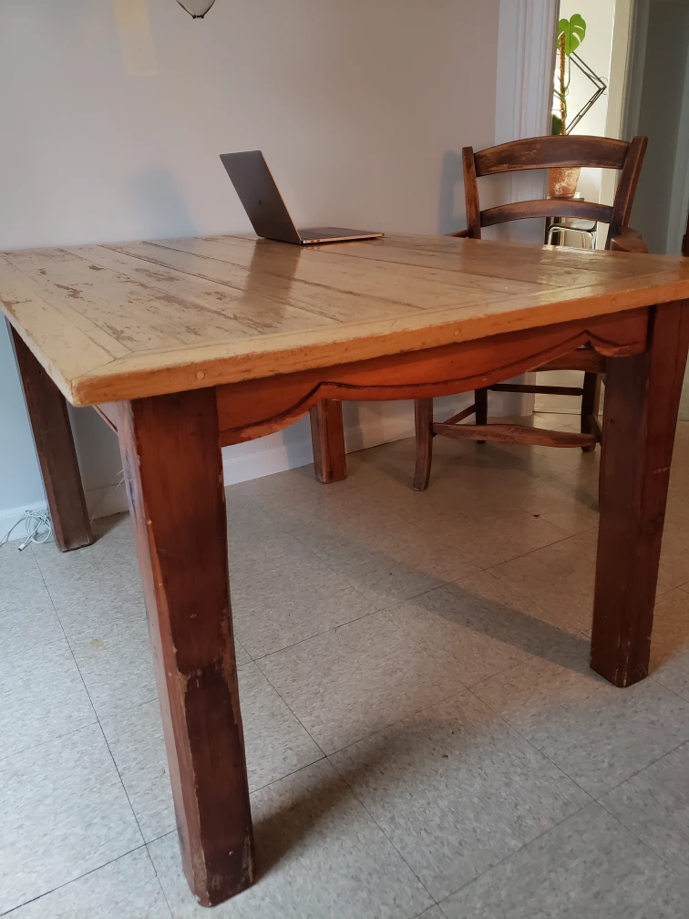 Vintage  Farmhouse Dinning Table - photo 3