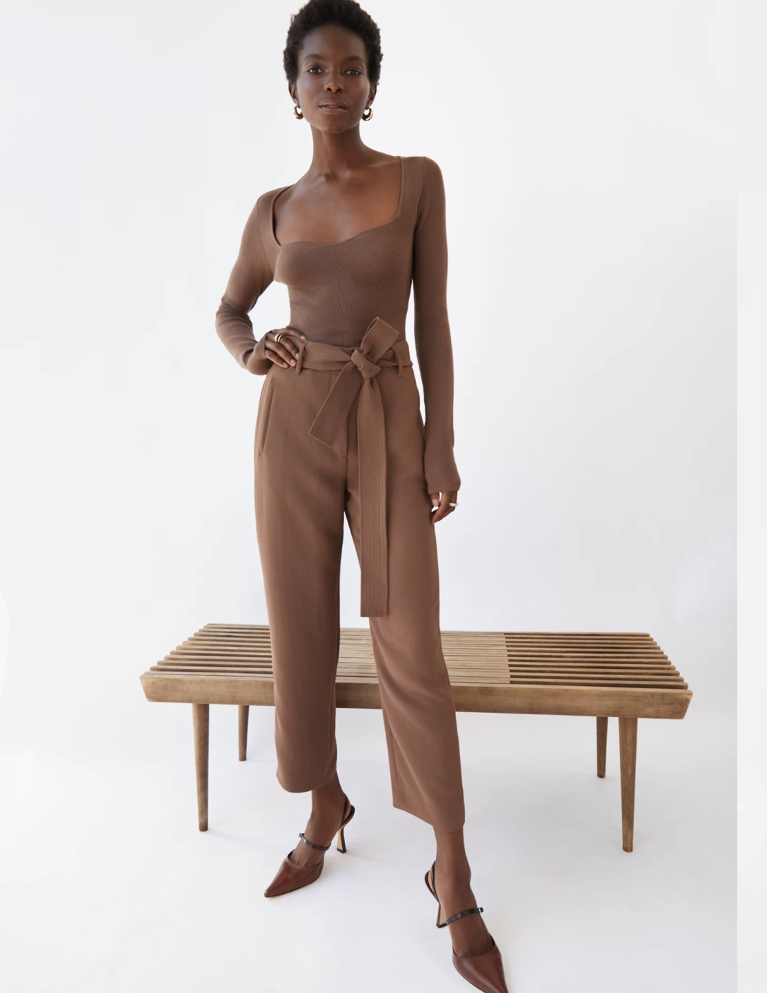 Wilfred Tie Front Pant in Black image indicator(2)