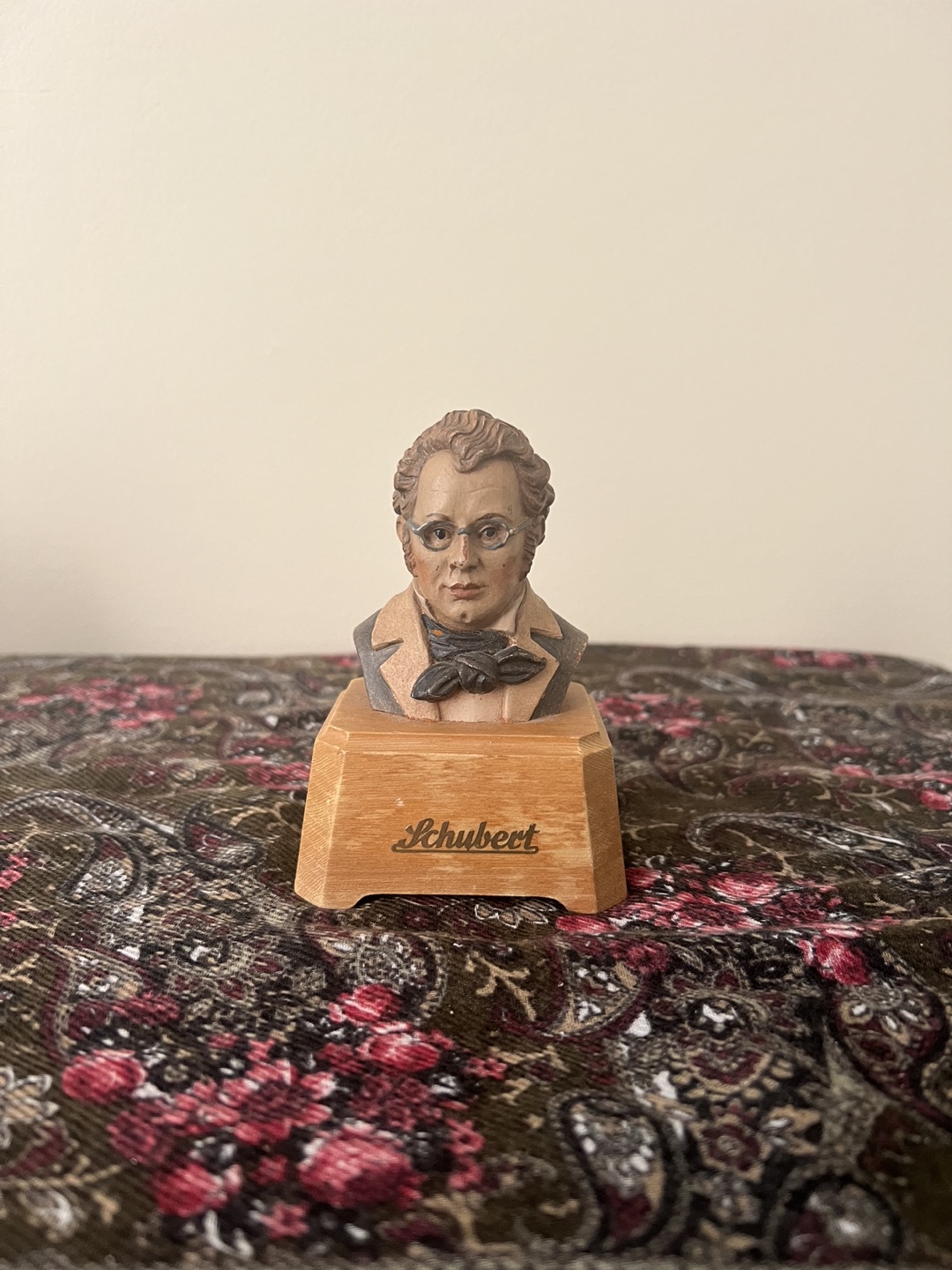 Franz Schubert Bust and Music Box