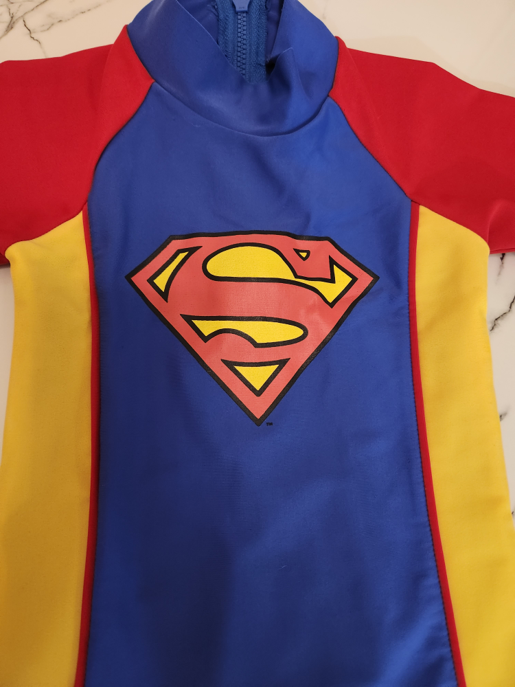 Toddler one-piece Superman Swimsuit Sz. w/UV Protection - photo 2