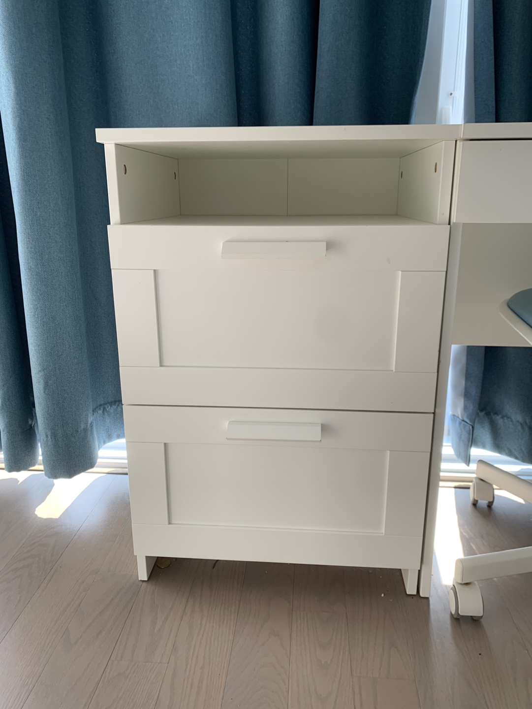 IKEA nightstand with 2 drawers thumbnail