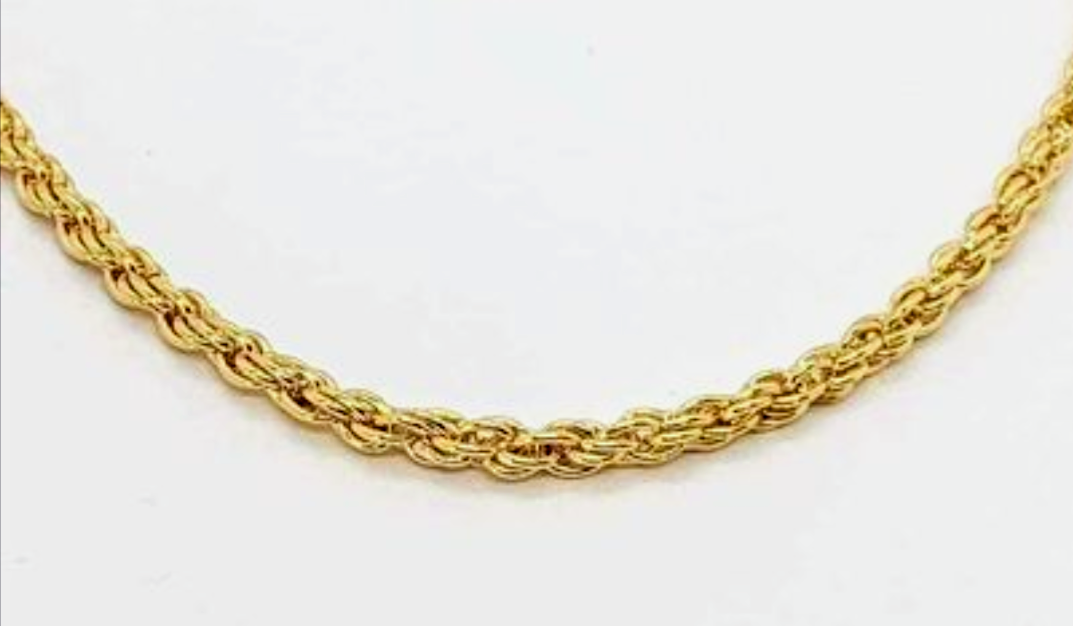Rope Chain & Bracelet Set Gold Plated image indicator(2)