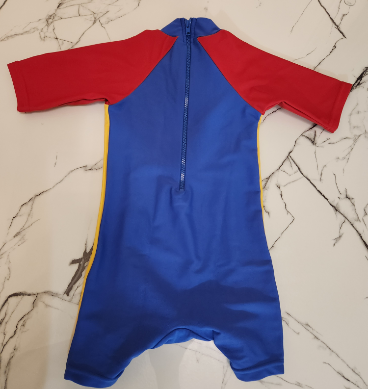 Toddler one-piece Superman Swimsuit Sz. w/UV Protection - photo 3