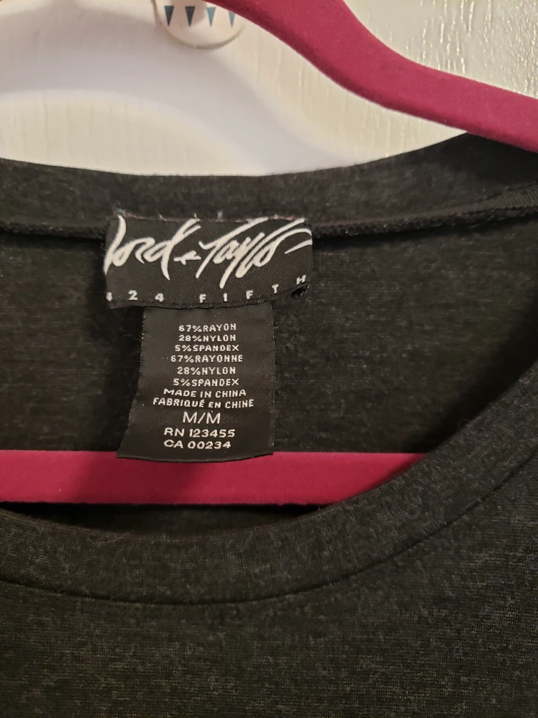 Lord & Taylor Warm T-shirt Dress image indicator(2)