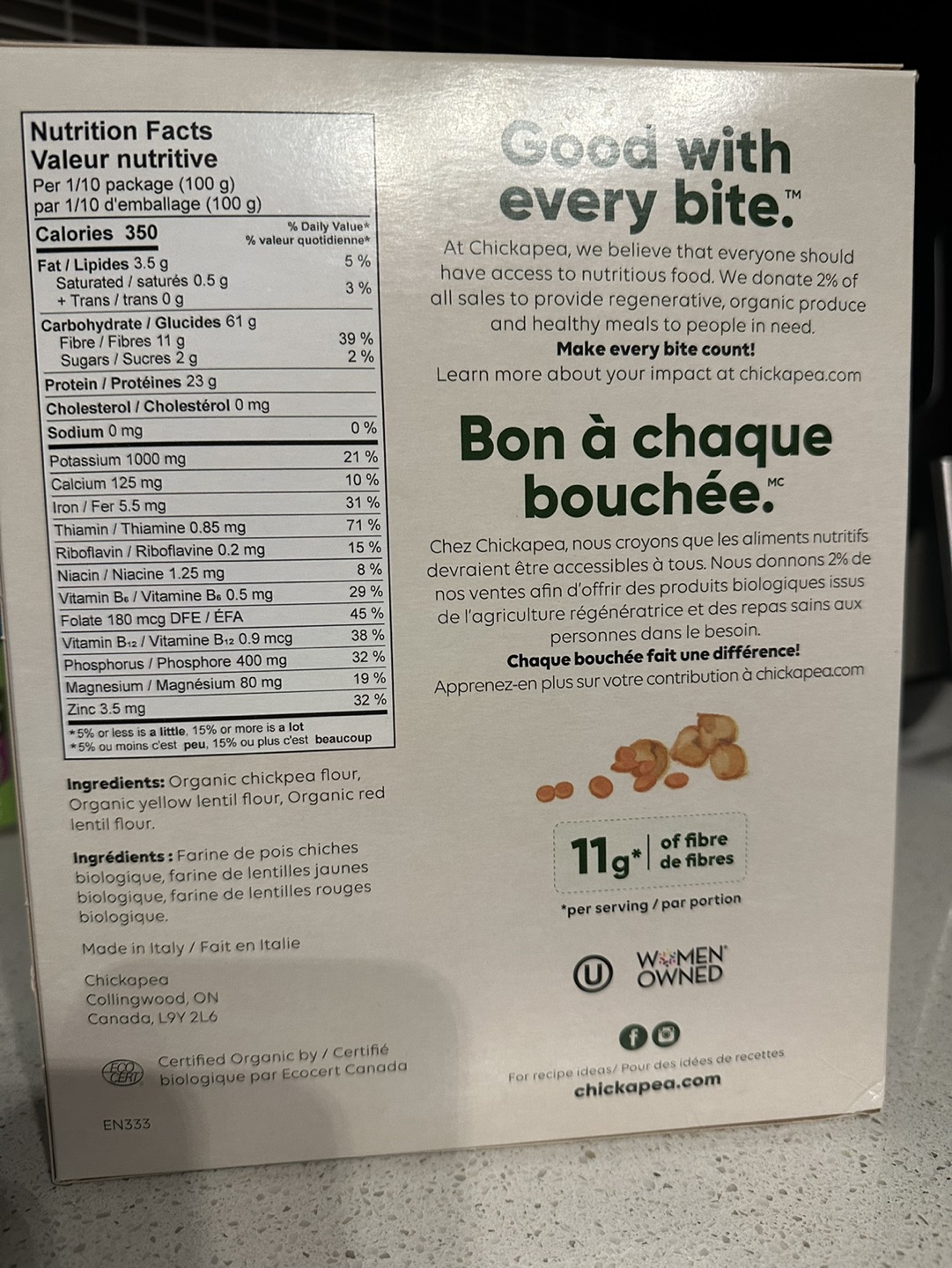 Chickpea pasta Costco - photo 2