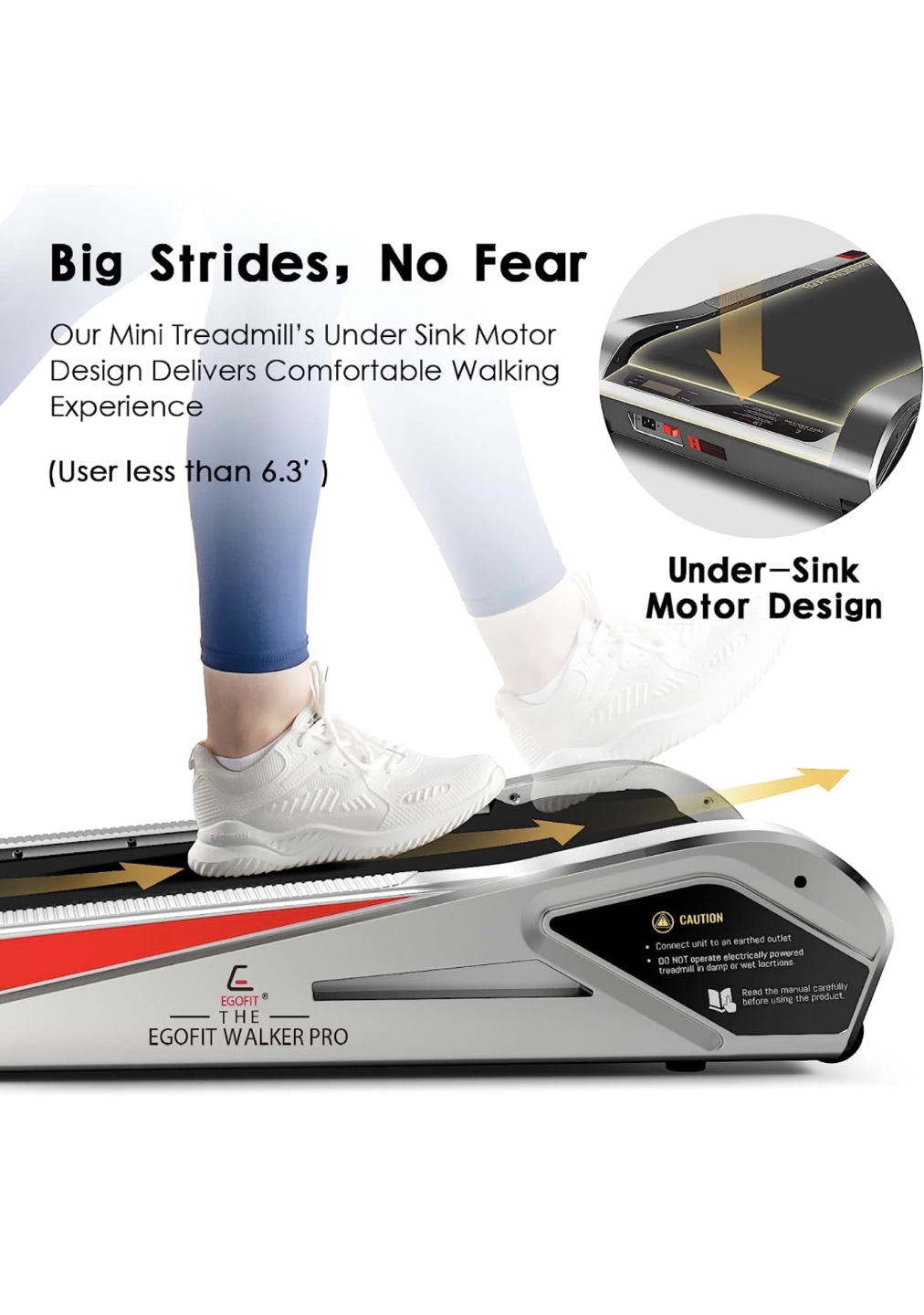 Small under desk treadmill - photo 4