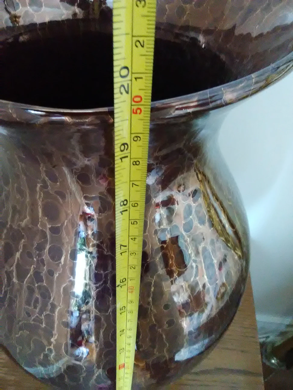 large glass brown vase for $23.00 image indicator(2)