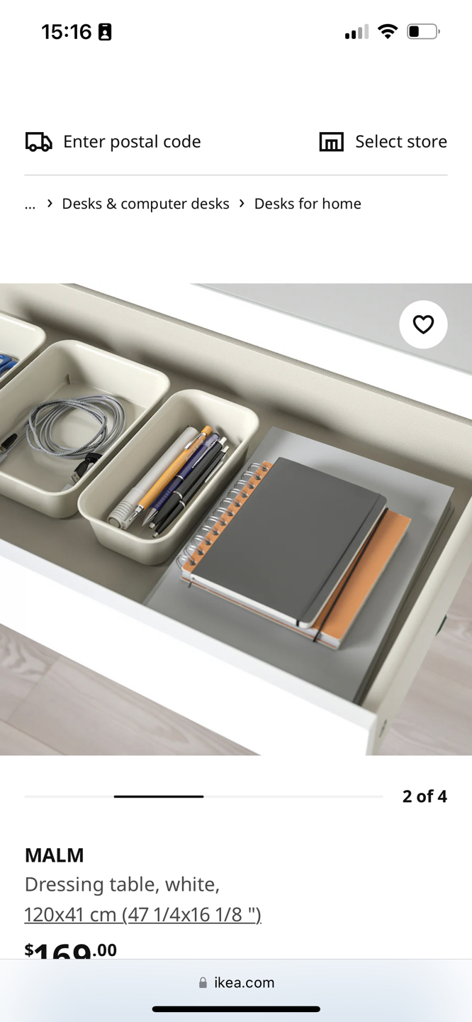 Ikea MALM Dressing Table - photo 3