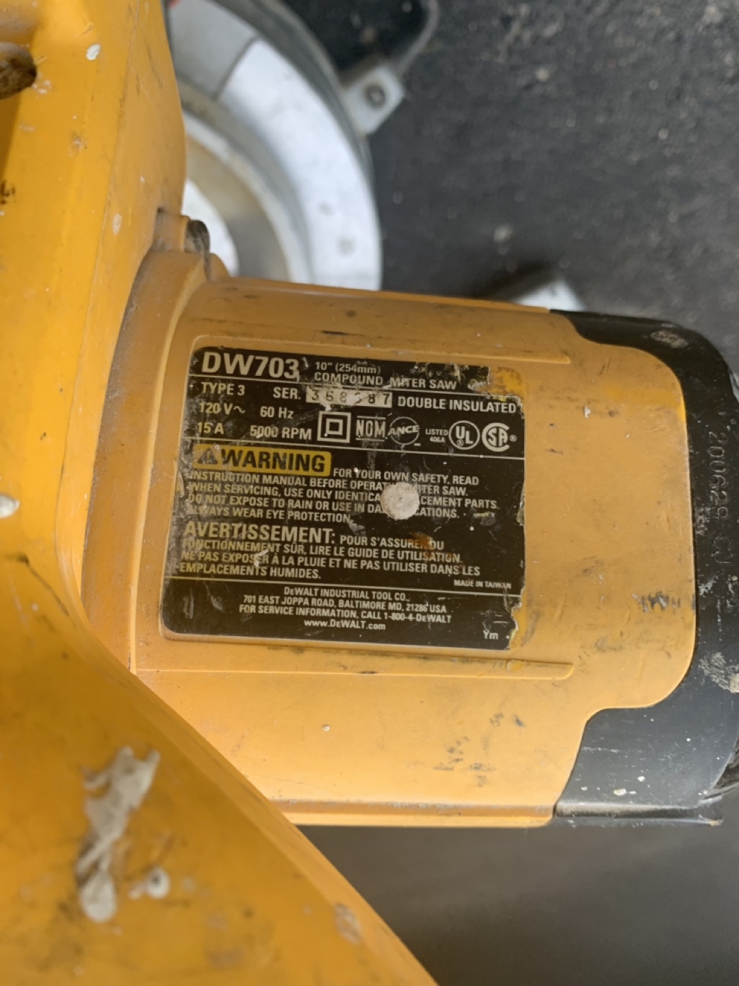 DEWALT Saw image indicator(3)