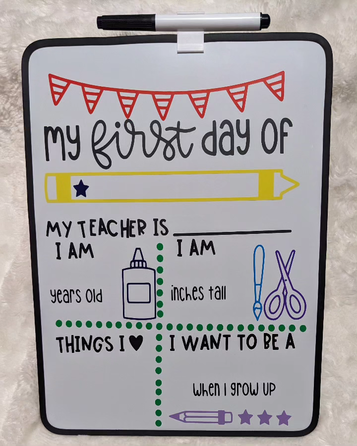 First Day back to School Dry Erase Board $15 - photo 2