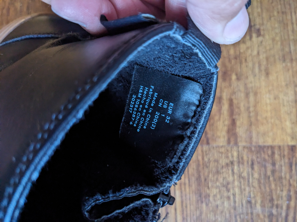 H&M Waterproof boots size US 1 $20 - photo 5