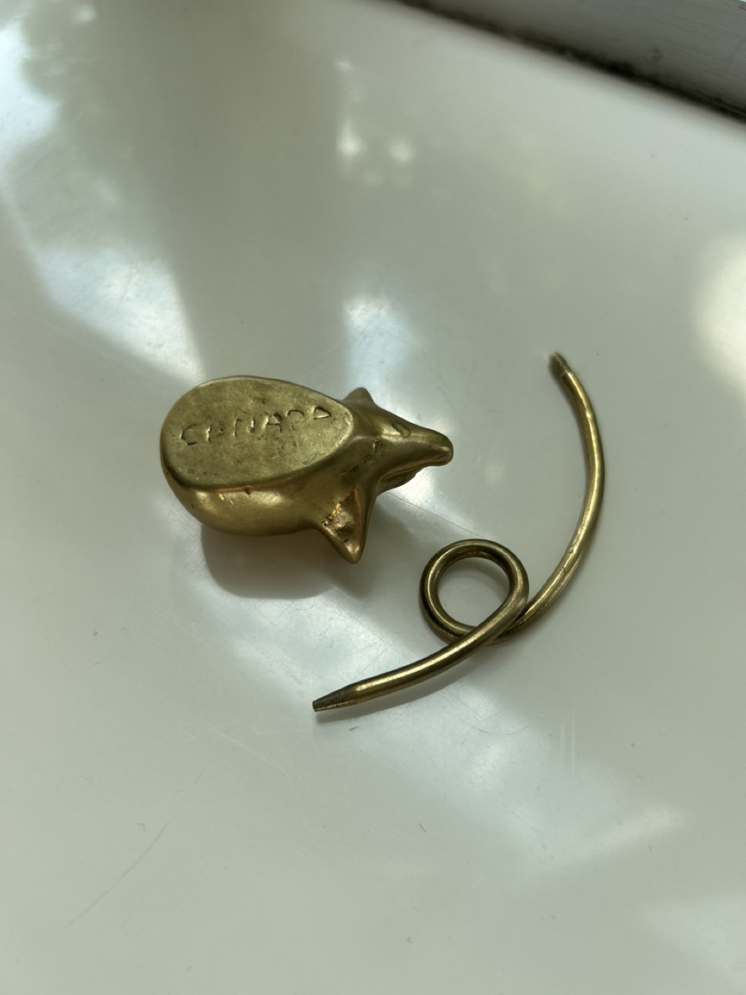 Brass mouse (Note/Jewllery holder) - photo 3