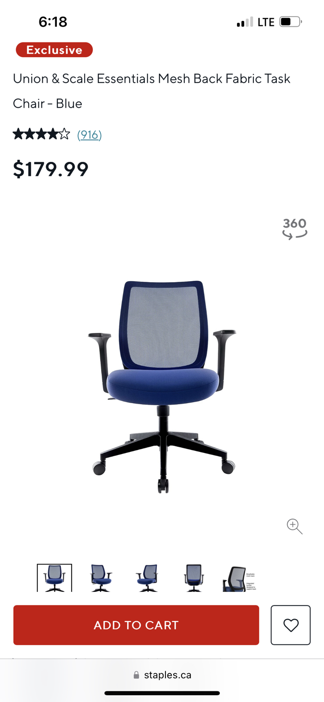 Office Chair (Union & Scale from Staples) - photo 2