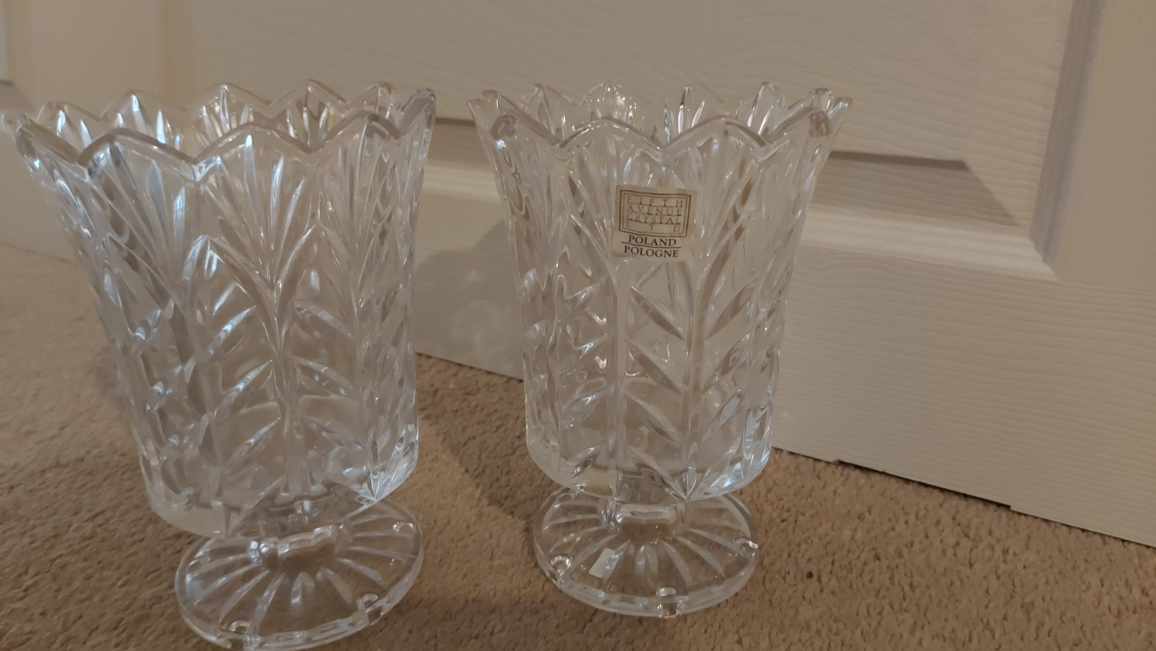 fifth Avenue crystal candle holders  thumbnail