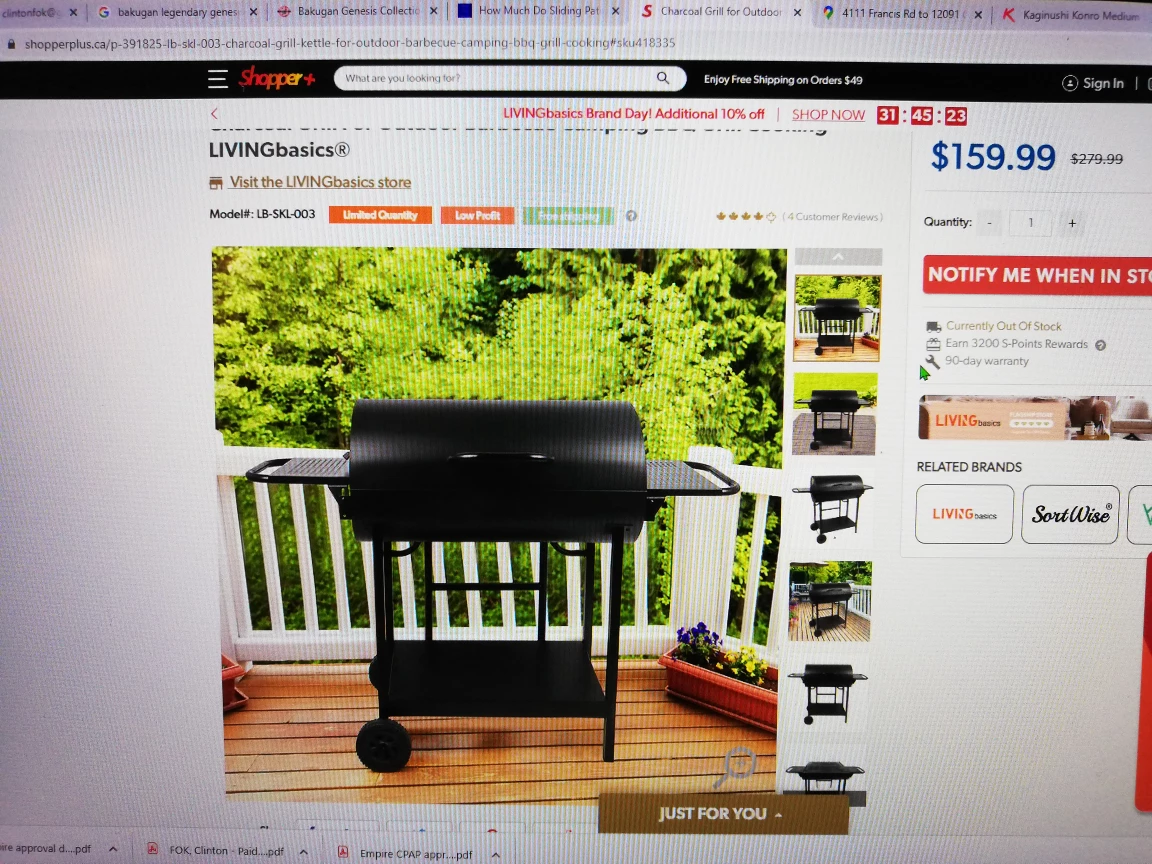 Charcoal BBQ grill