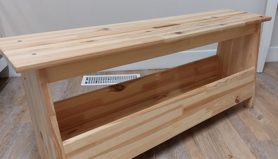 IKEA bench with storage in pine wood, 100cm (39 3/8 ")
 - photo 3