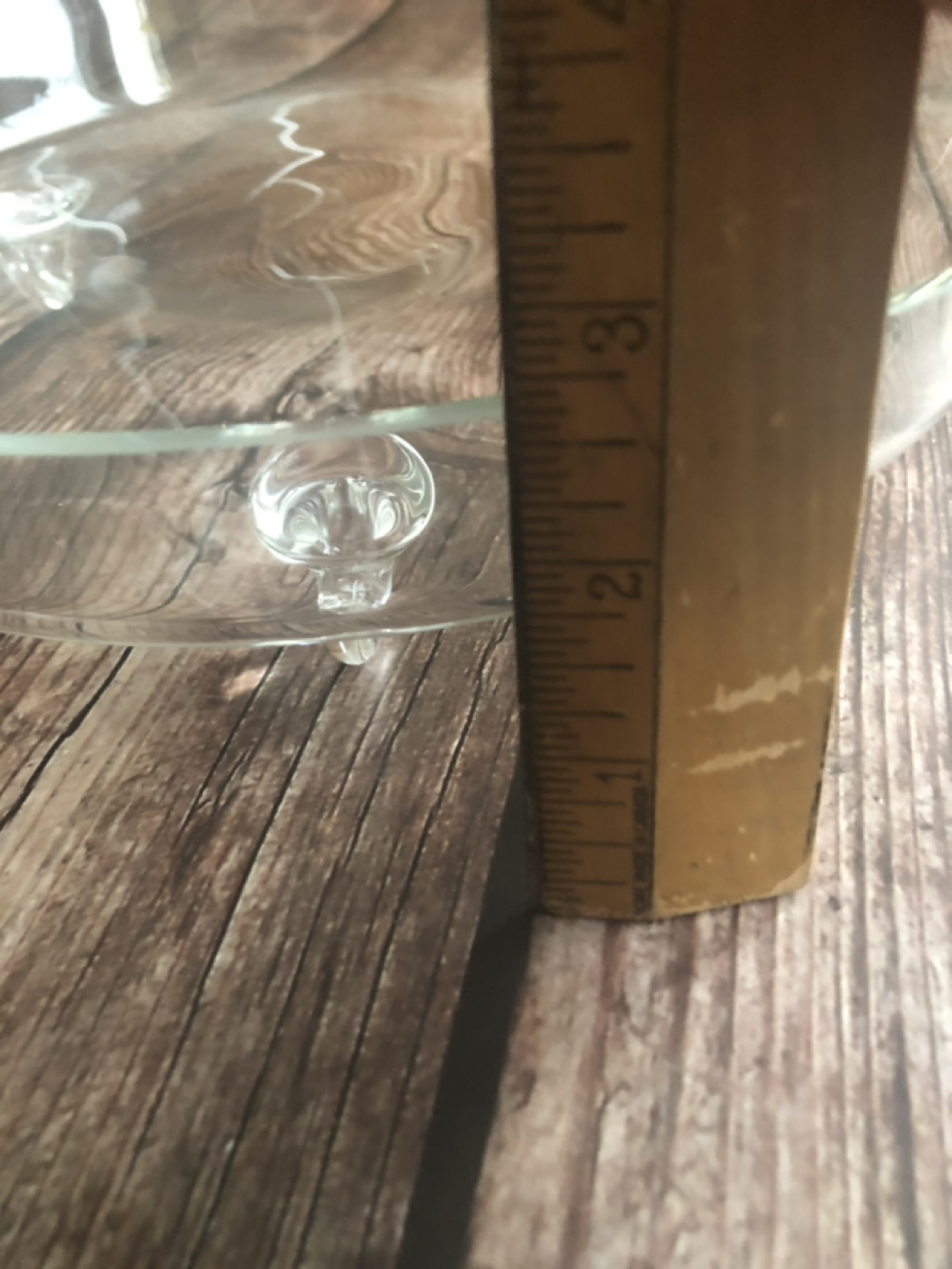 Footed Glass Serving Bowl #freecycle - photo 3