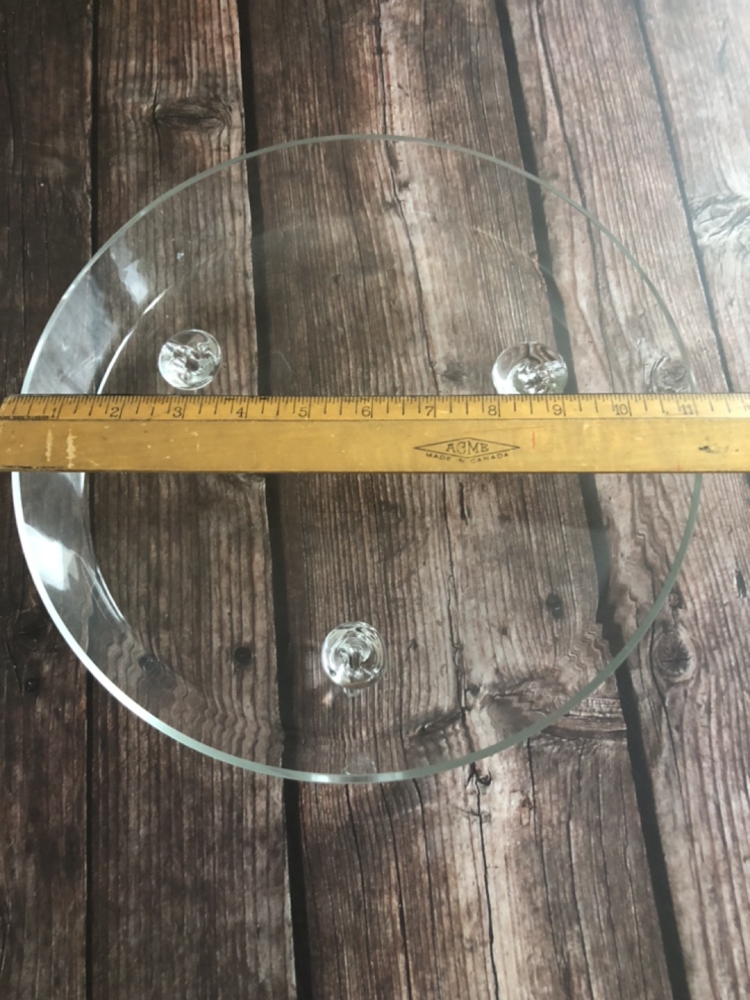 Footed Glass Serving Bowl #freecycle - photo 2