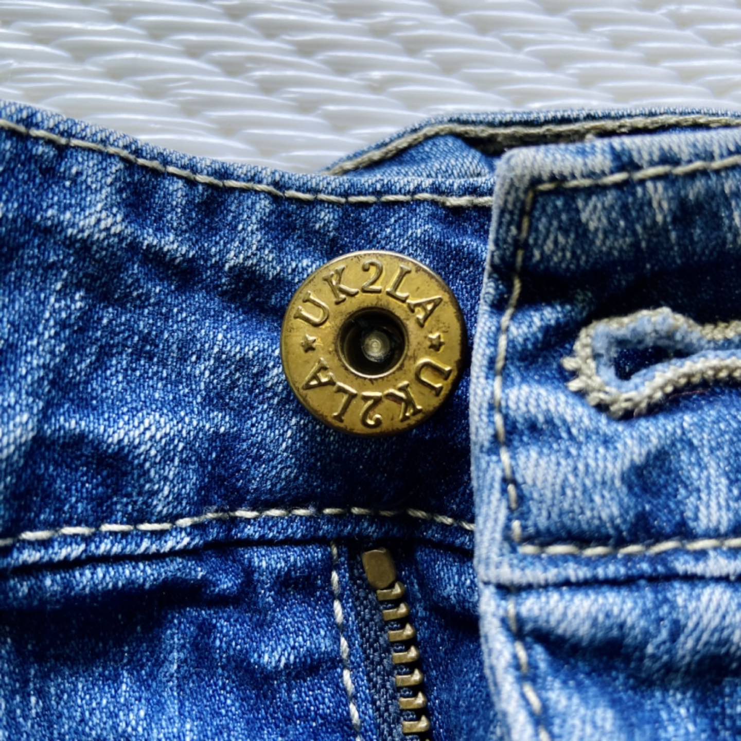 Blue Denim Jean Shorts Hotpants image indicator(3)