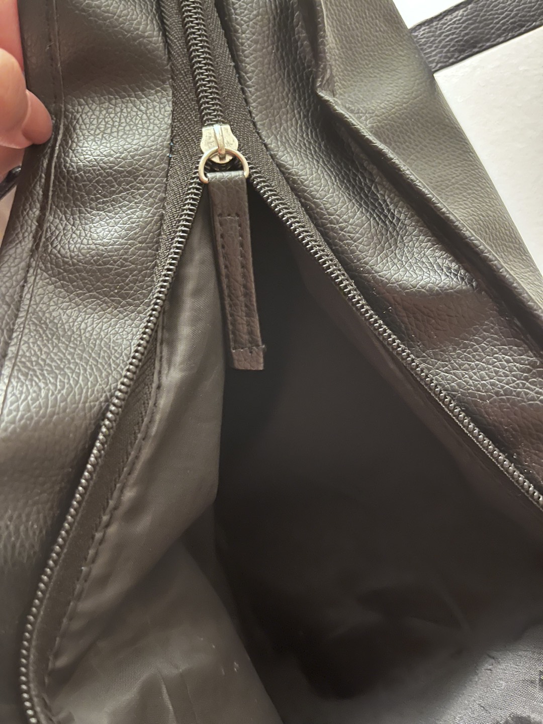 Leather tote bag - photo 3