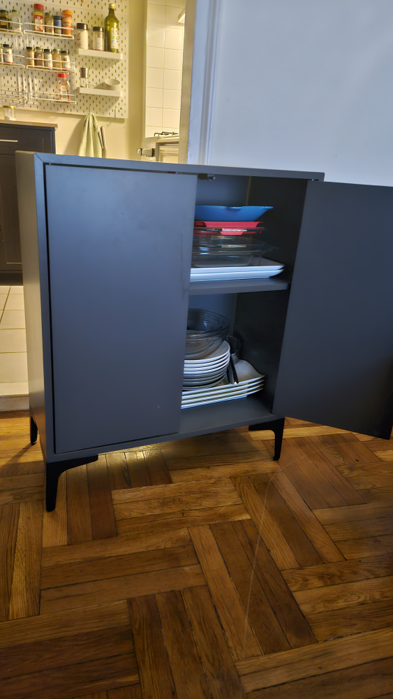 Ikea EKET cabinets and shelf, set of 3, dark gray - photo 3