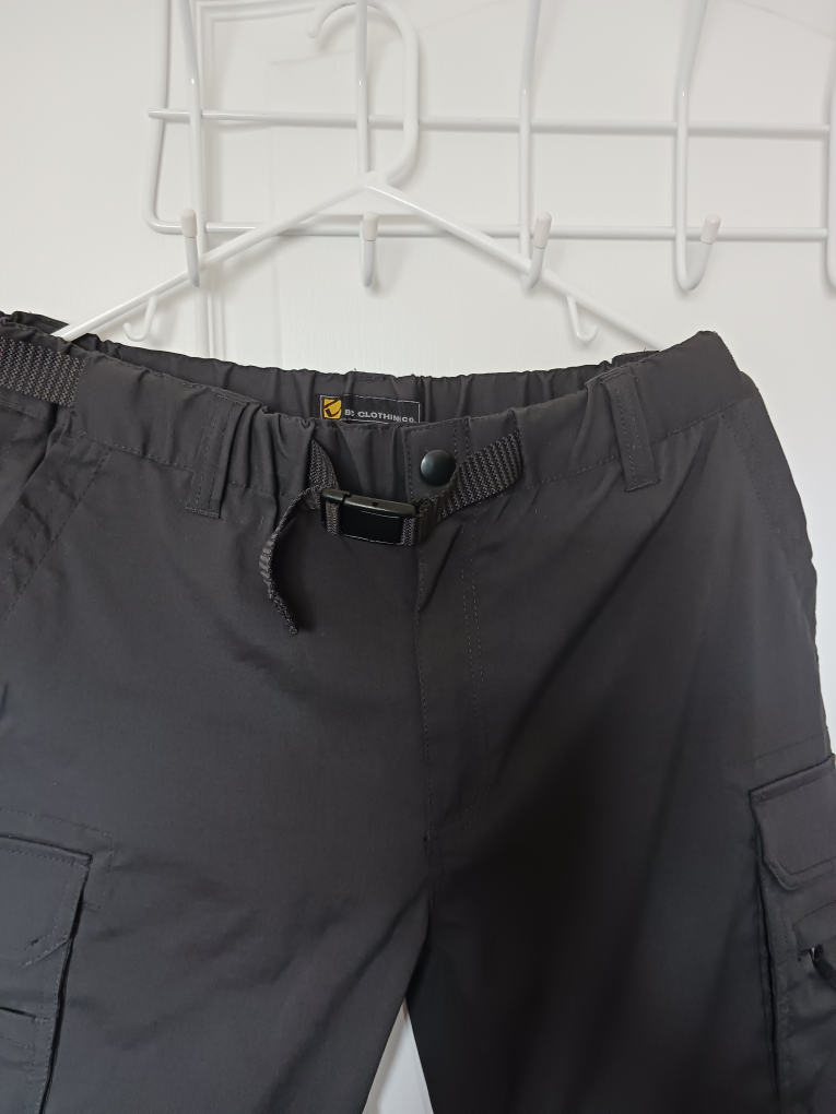 Men's black pants cum shorts image indicator(4)
