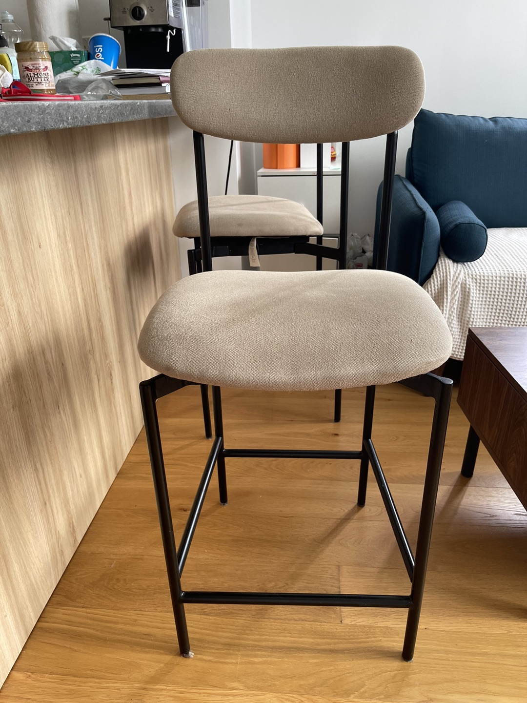 Pottery Barn Upholstered Wyatt Bar Stools - photo 2